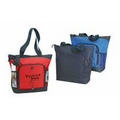 Poly Zipper Tote Bag W/ Briefcase